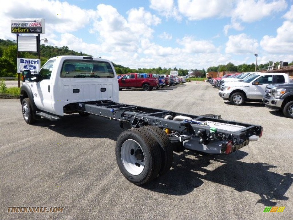 2015 F450 Super Duty XL Regular Cab Chassis - Oxford White / Steel photo #6