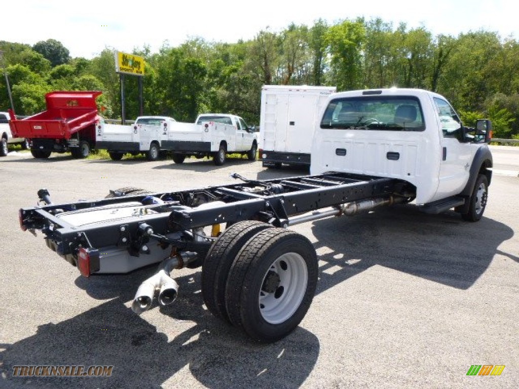 2015 F450 Super Duty XL Regular Cab Chassis - Oxford White / Steel photo #8