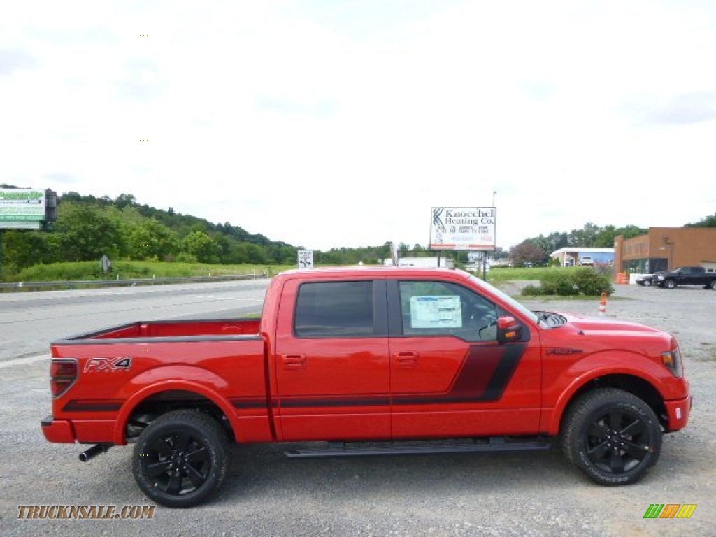 Race Red / FX Appearance Black Leather/Alcantara Ford F150 FX4 SuperCrew 4x4