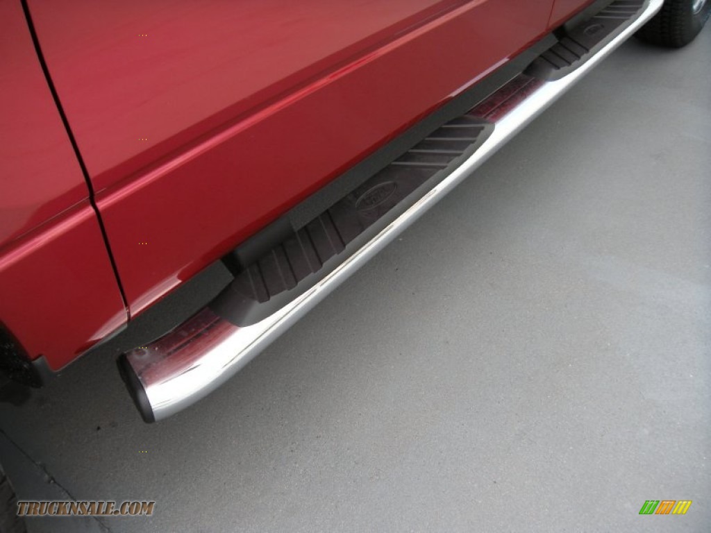 2014 F150 XLT SuperCrew 4x4 - Ruby Red / Steel Grey photo #12