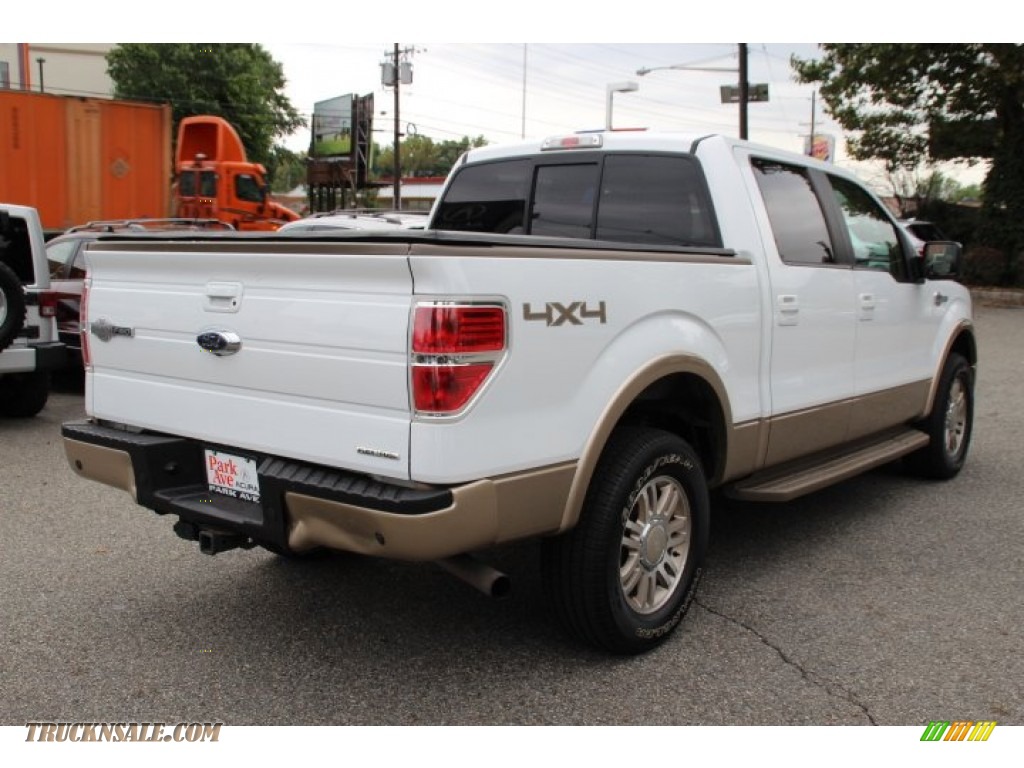 2011 F150 King Ranch SuperCrew 4x4 - Oxford White / Chaparral Leather photo #3