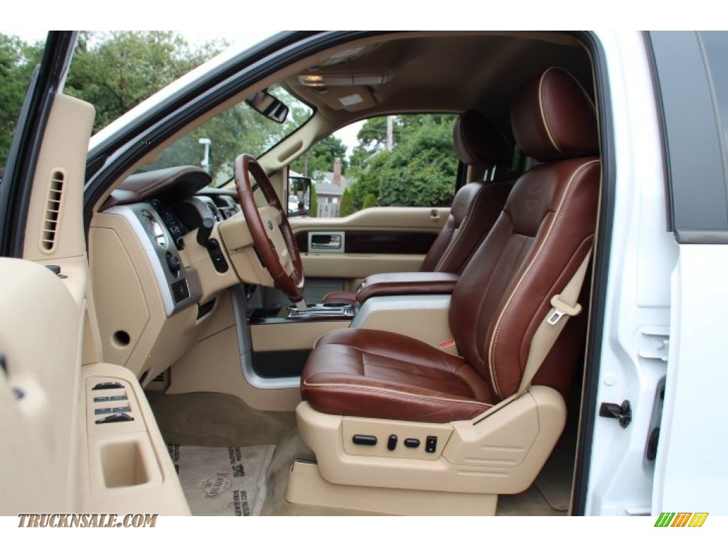 2011 F150 King Ranch SuperCrew 4x4 - Oxford White / Chaparral Leather photo #13