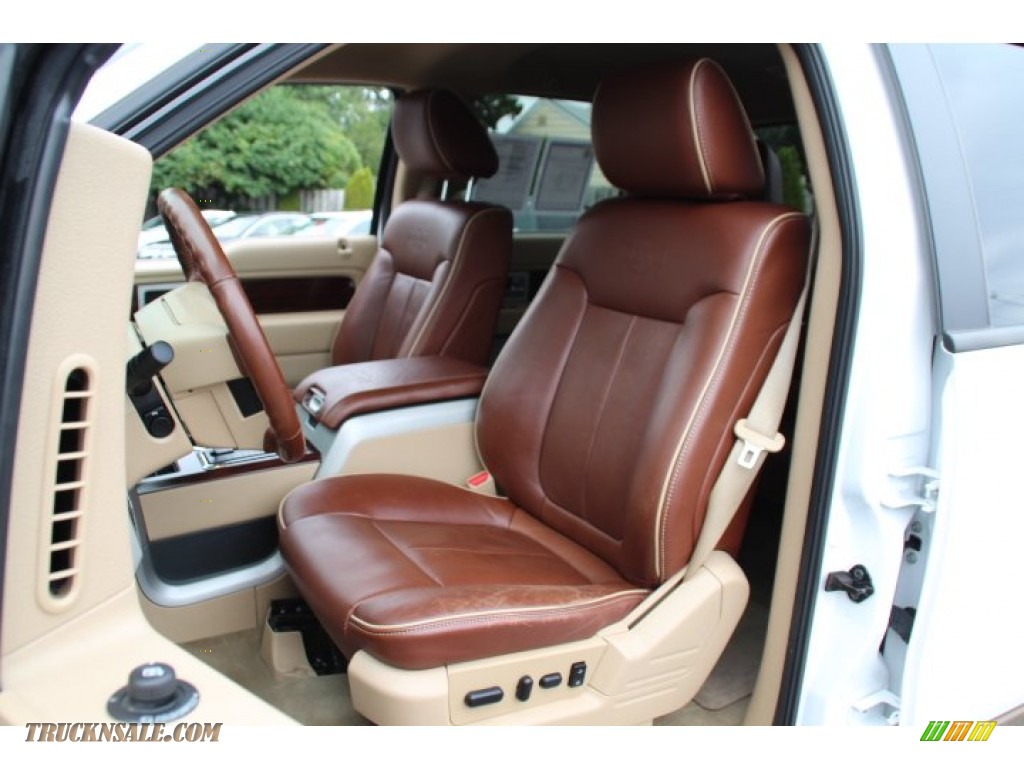 2011 F150 King Ranch SuperCrew 4x4 - Oxford White / Chaparral Leather photo #14