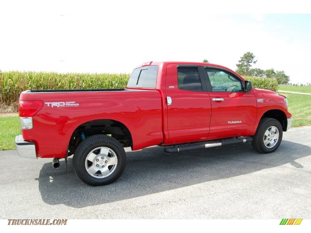 2007 Tundra SR5 Double Cab 4x4 - Radiant Red / Beige photo #19