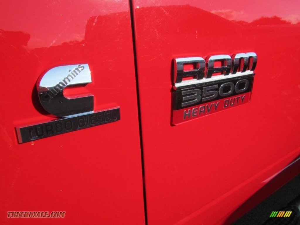 2011 Ram 3500 HD SLT Crew Cab 4x4 Dually - Bright Red / Dark Slate Gray/Medium Graystone photo #64