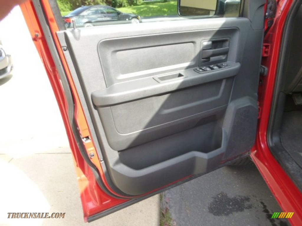 2012 Ram 1500 ST Quad Cab 4x4 - Flame Red / Dark Slate Gray/Medium Graystone photo #11