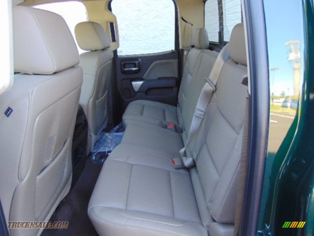 2014 Silverado 1500 LTZ Z71 Double Cab 4x4 - Rainforest Green Metallic / Cocoa/Dune photo #23