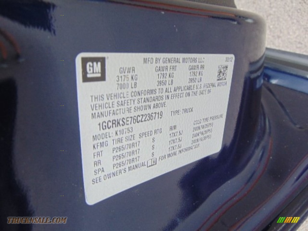 2012 Silverado 1500 LT Extended Cab 4x4 - Imperial Blue Metallic / Ebony photo #27