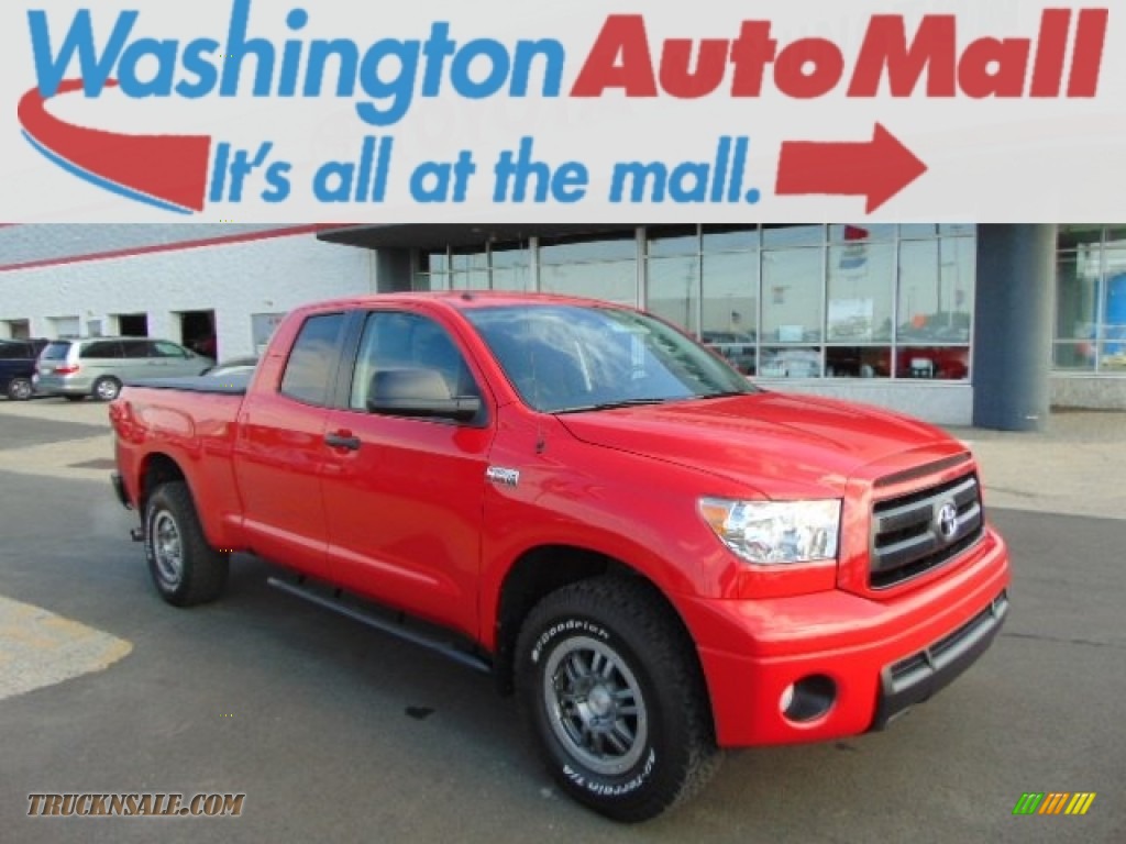 Radiant Red / Black Toyota Tundra TRD Rock Warrior Double Cab 4x4