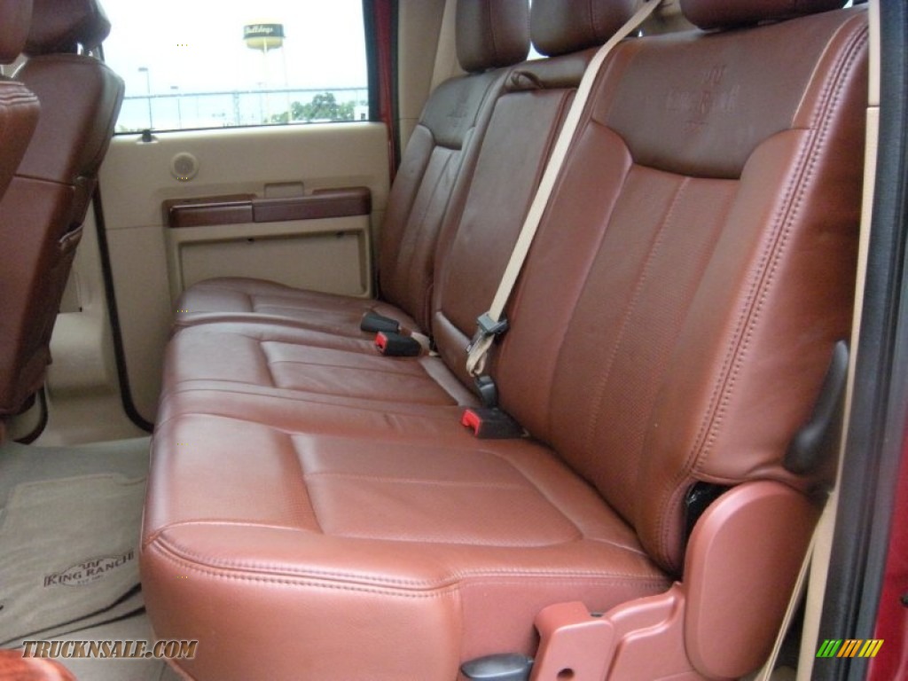 2014 F350 Super Duty King Ranch Crew Cab 4x4 Dually - Ruby Red Metallic / King Ranch Chaparral Leather photo #34