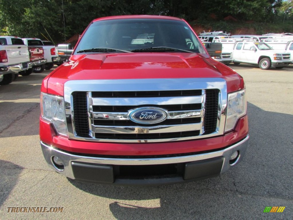2011 F150 XLT SuperCab - Red Candy Metallic / Steel Gray photo #6