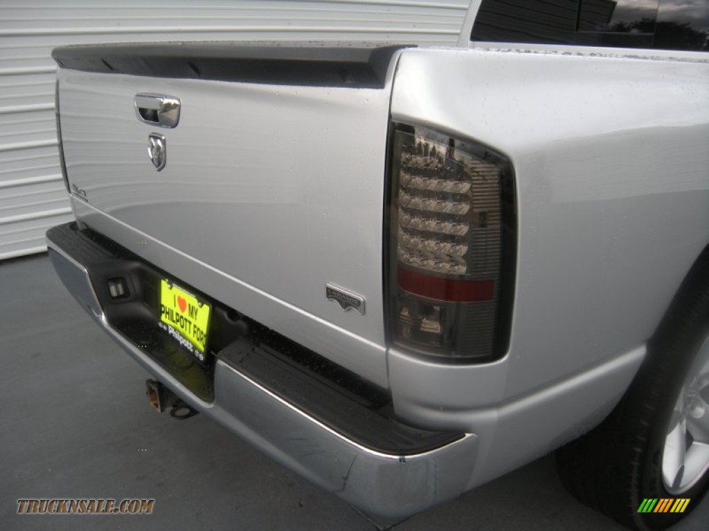 2008 Ram 1500 Laramie Quad Cab - Bright Silver Metallic / Medium Slate Gray photo #12