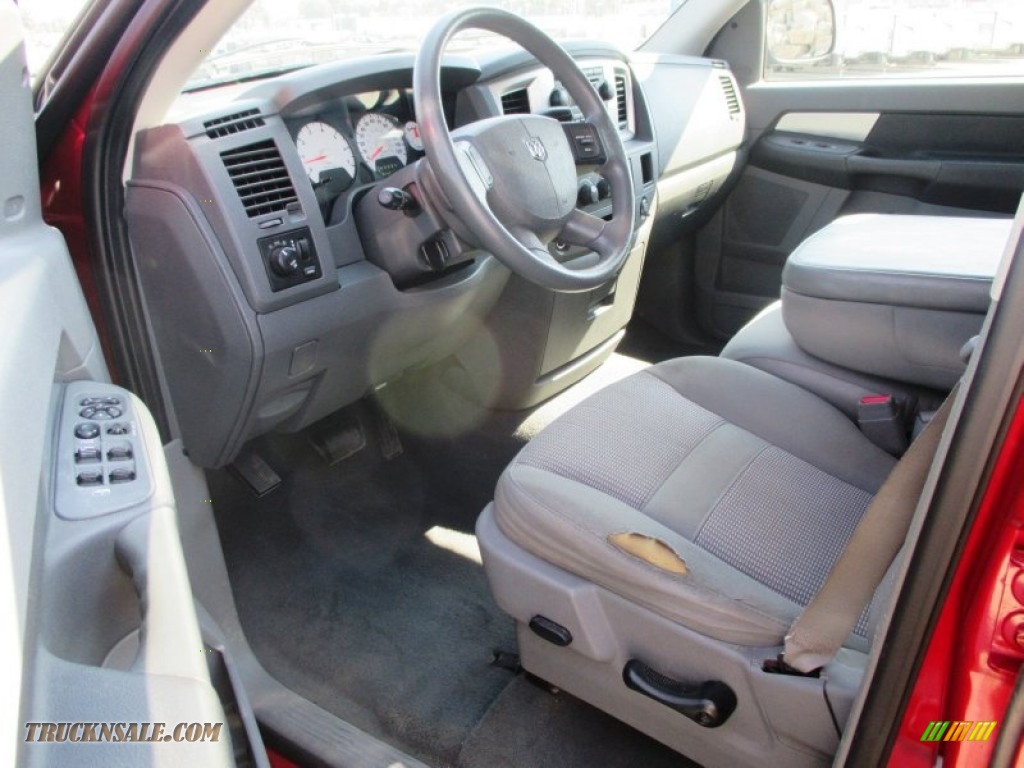 2007 Ram 1500 SLT Quad Cab 4x4 - Inferno Red Crystal Pearl / Medium Slate Gray photo #6
