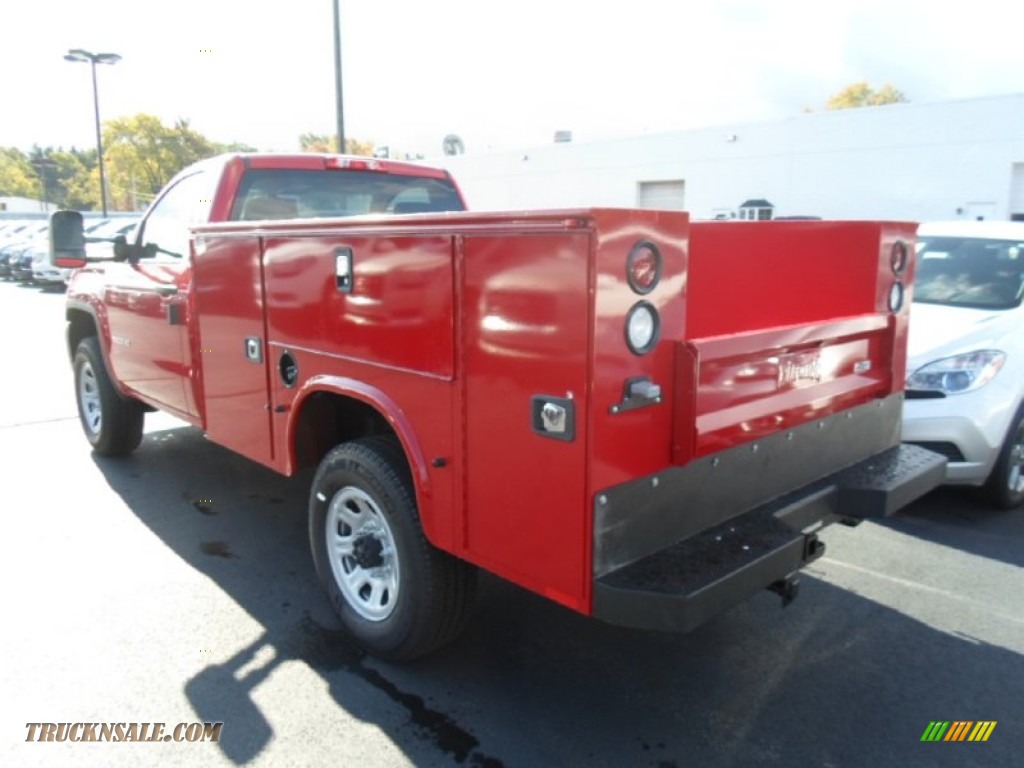2015 Sierra 3500HD Work Truck Regular Cab Utility - Fire Red / Jet Black/Dark Ash photo #6