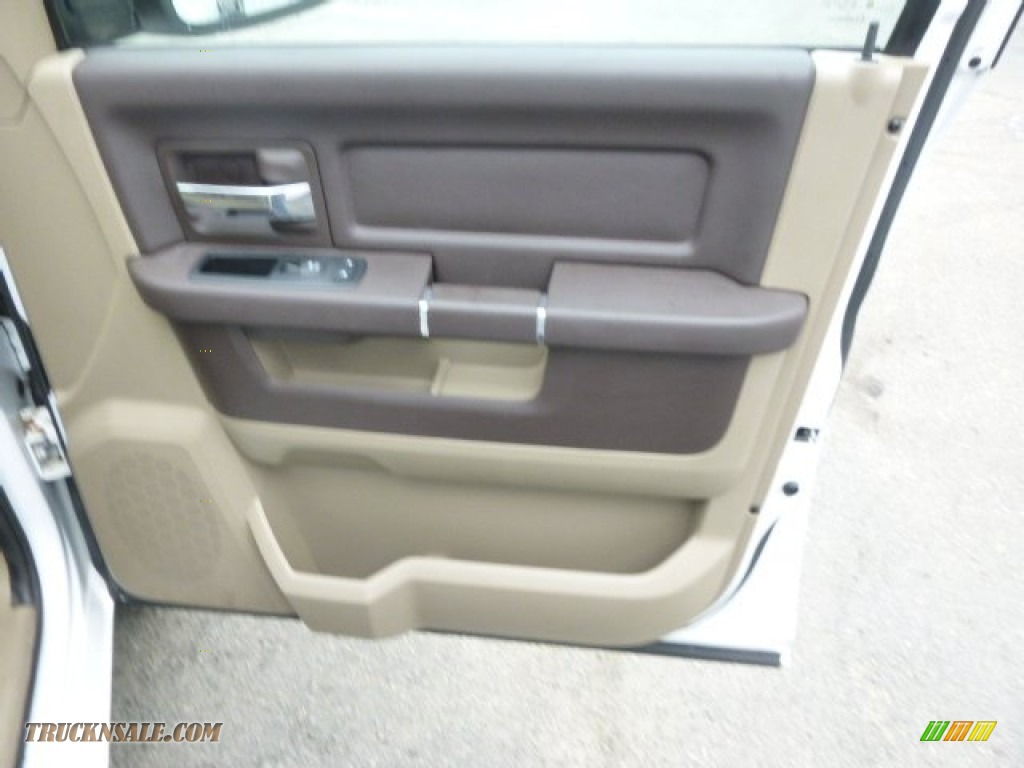 2012 Ram 1500 SLT Quad Cab 4x4 - Bright White / Light Pebble Beige/Bark Brown photo #18