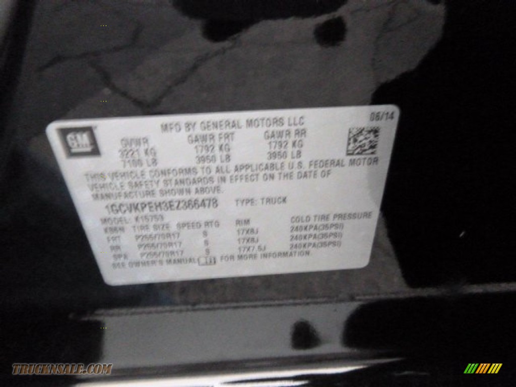 2014 Silverado 1500 WT Double Cab 4x4 - Black / Jet Black/Dark Ash photo #20