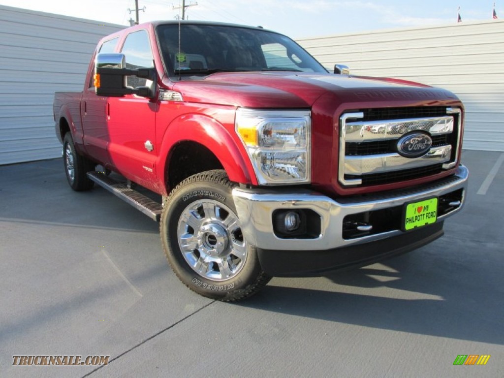 Ruby Red / King Ranch Mesa Antique Affect/Black Ford F250 Super Duty King Ranch Crew Cab 4x4