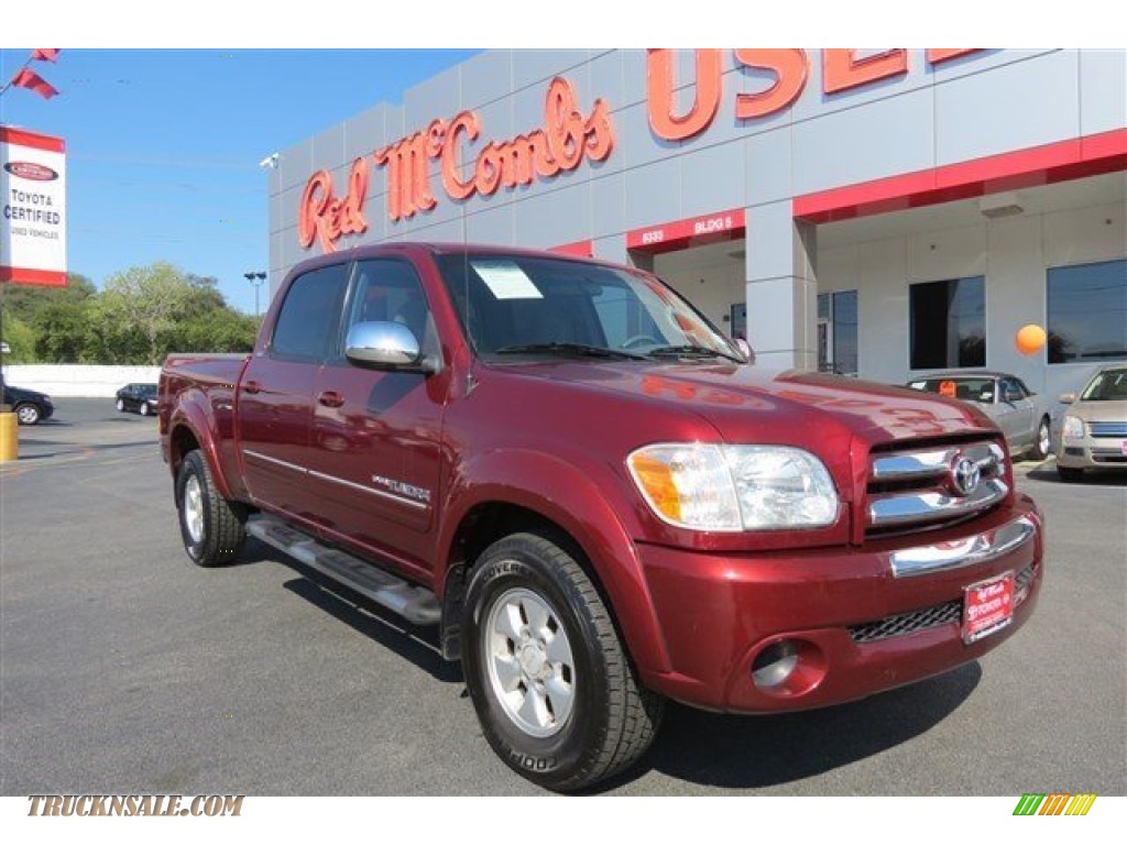 Salsa Red Pearl / Taupe Toyota Tundra SR5 Double Cab