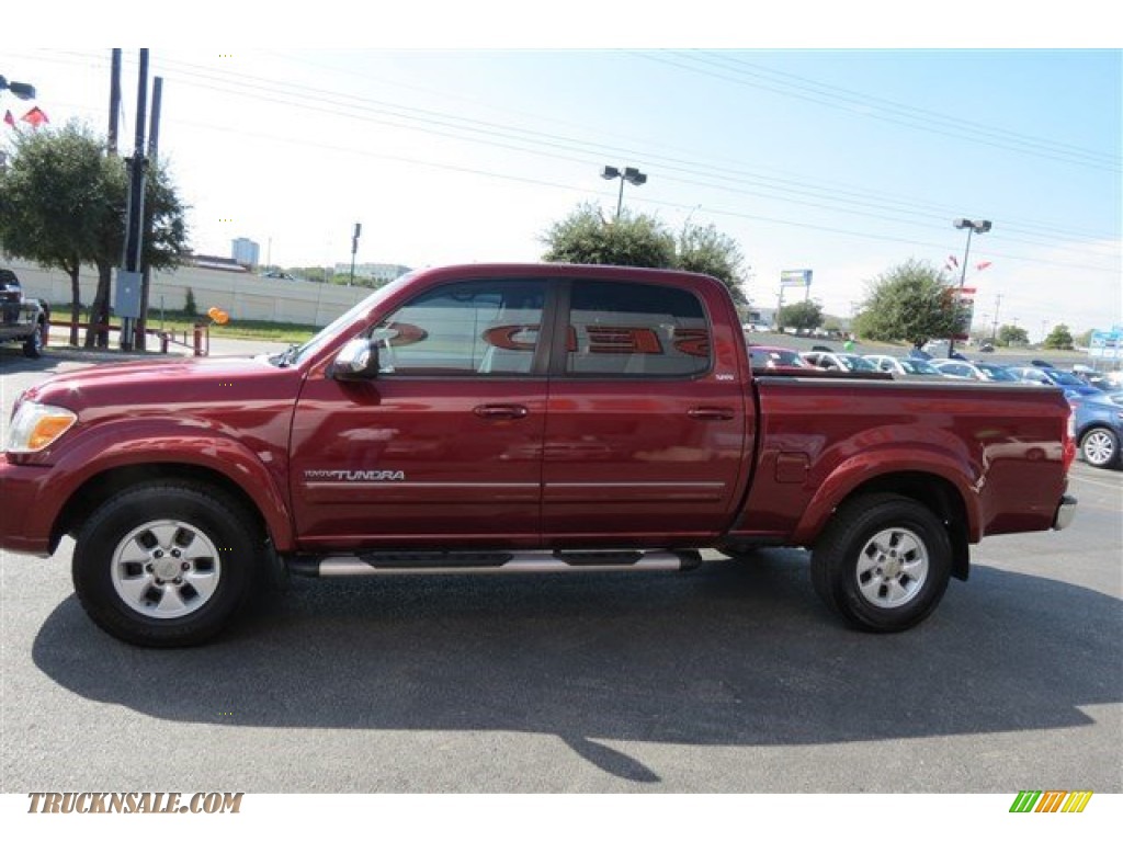 2005 Tundra SR5 Double Cab - Salsa Red Pearl / Taupe photo #4