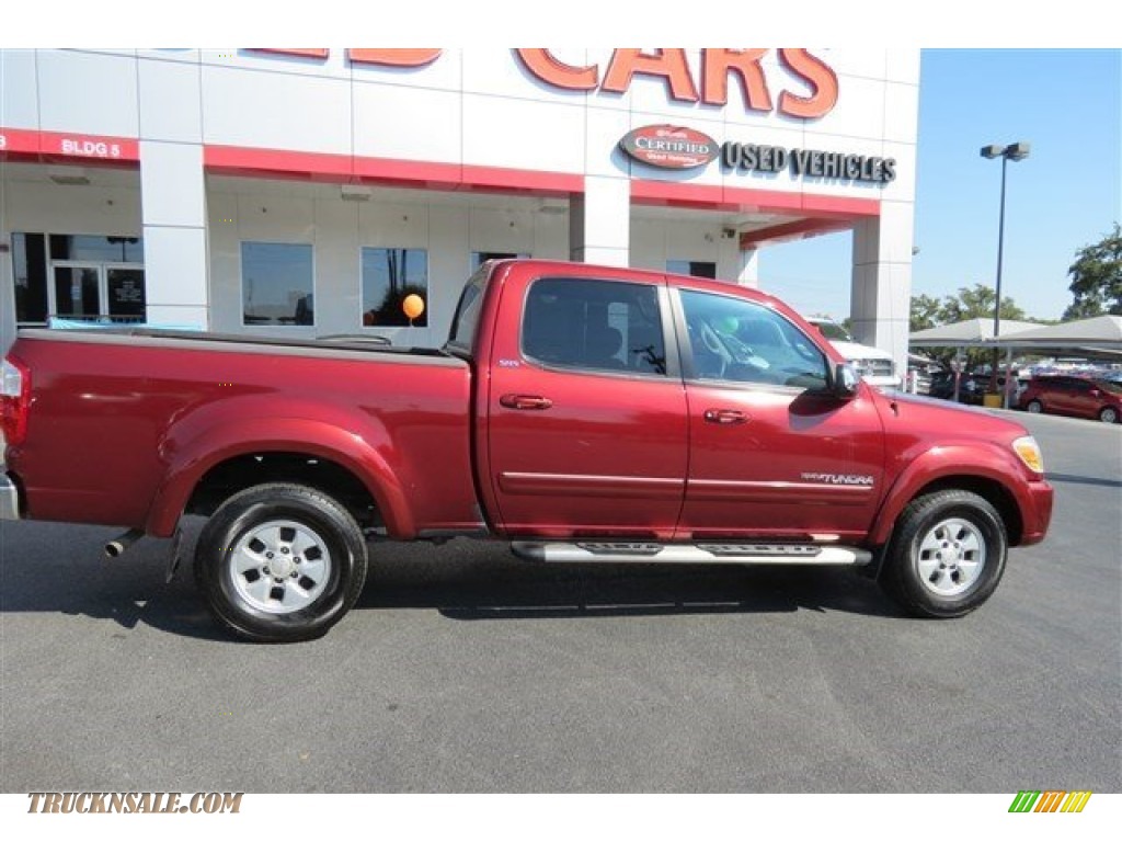 2005 Tundra SR5 Double Cab - Salsa Red Pearl / Taupe photo #8
