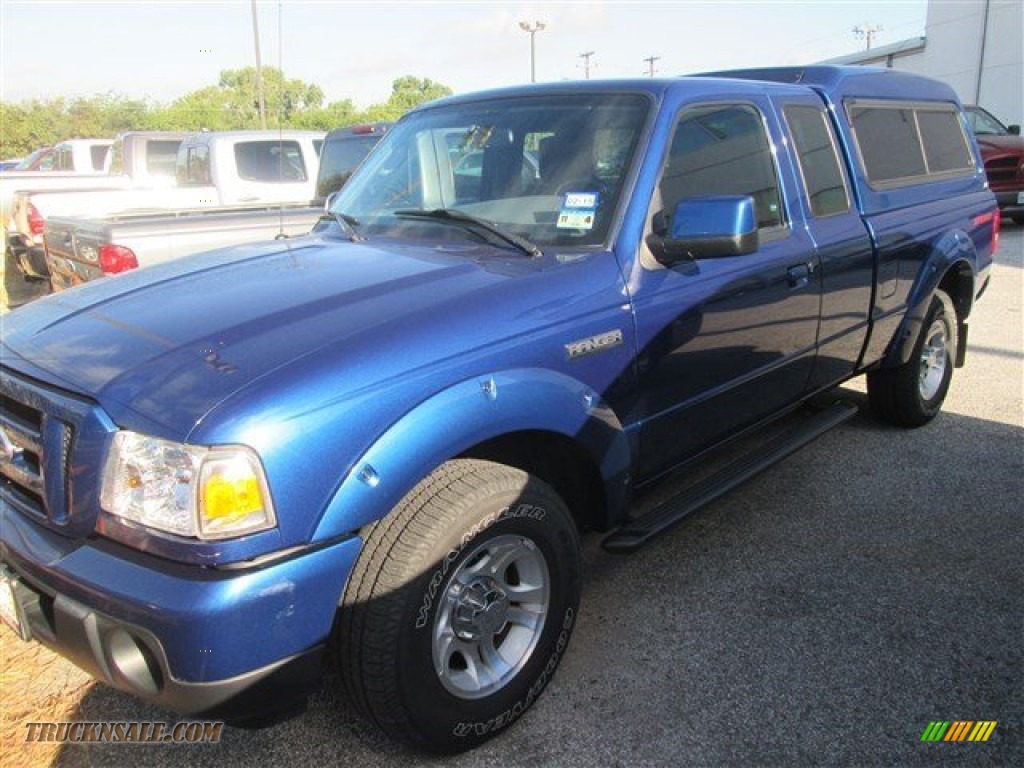 Vista Blue Metallic / Medium Dark Flint Ford Ranger Sport SuperCab