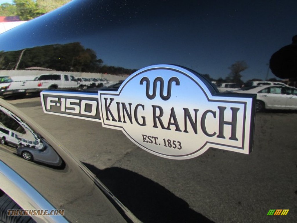 2009 F150 King Ranch SuperCrew 4x4 - Black / Sienna Brown Leather/Black photo #52