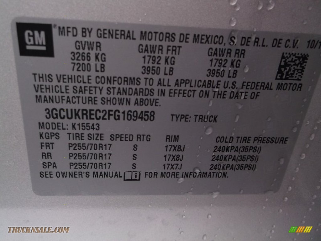 2015 Silverado 1500 LTZ Crew Cab 4x4 - Silver Ice Metallic / Jet Black photo #20