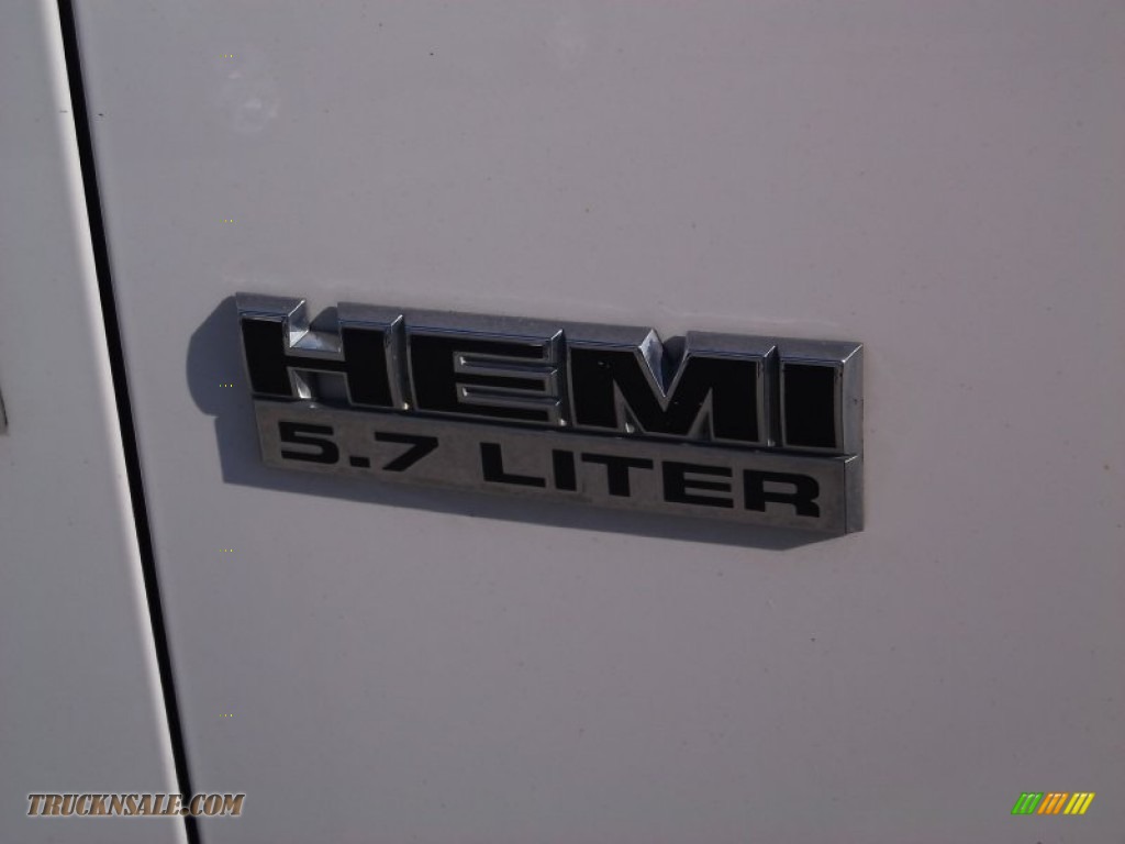 2009 Ram 1500 SLT Quad Cab 4x4 - Stone White / Light Pebble Beige/Bark Brown photo #4