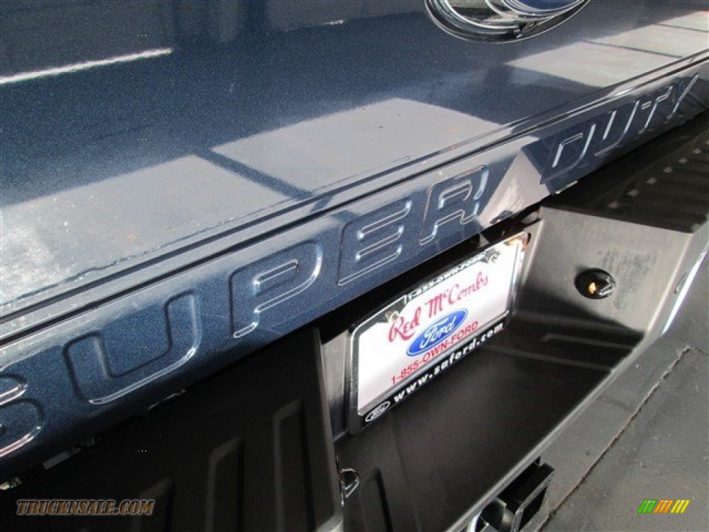 2015 F250 Super Duty Lariat Crew Cab 4x4 - Blue Jeans / Adobe photo #8