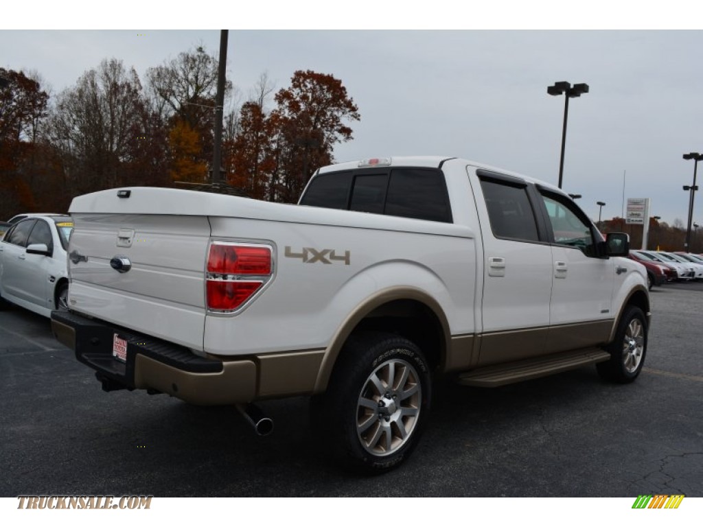 2013 F150 King Ranch SuperCrew 4x4 - Oxford White / King Ranch Chaparral Leather photo #3