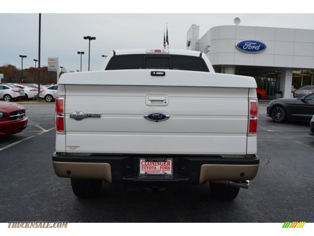 2013 F150 King Ranch SuperCrew 4x4 - Oxford White / King Ranch Chaparral Leather photo #4
