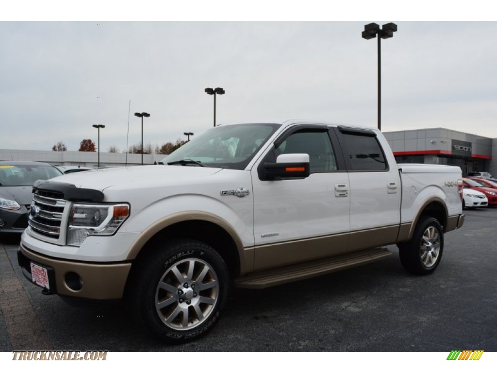 2013 F150 King Ranch SuperCrew 4x4 - Oxford White / King Ranch Chaparral Leather photo #7