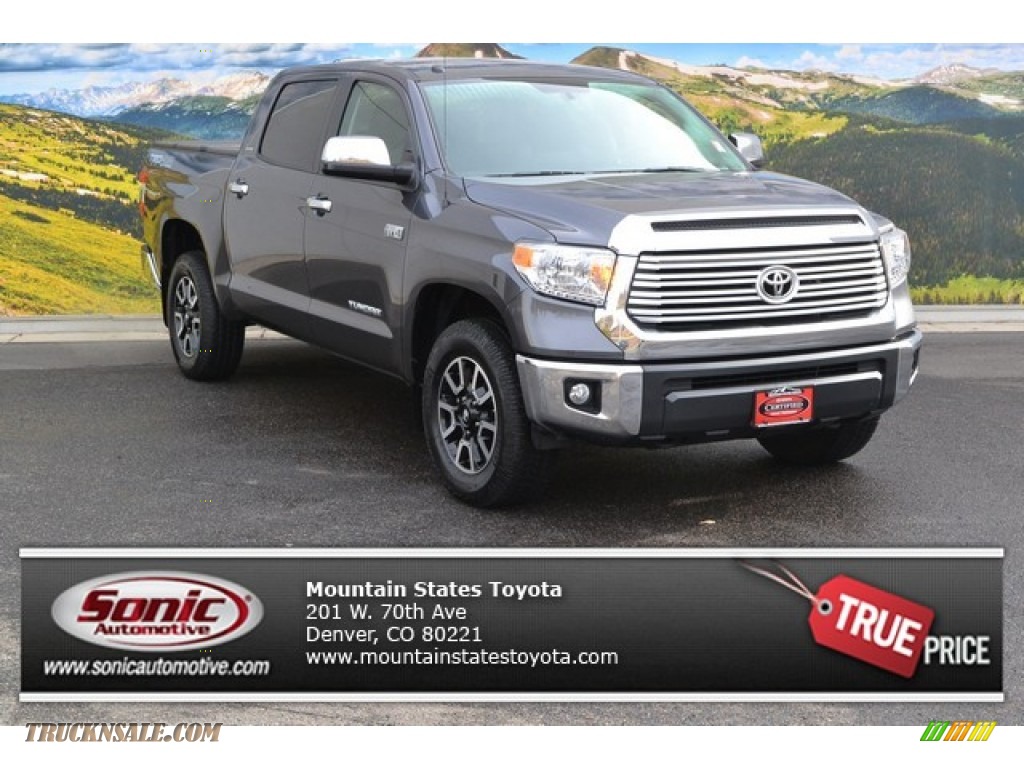 Magnetic Gray Metallic / Black Toyota Tundra Limited Crewmax 4x4