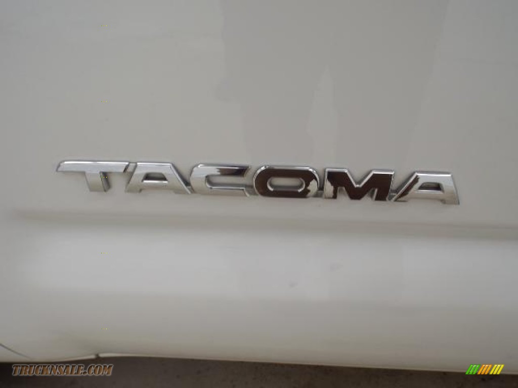 2009 Tacoma Regular Cab - Super White / Graphite Gray photo #8