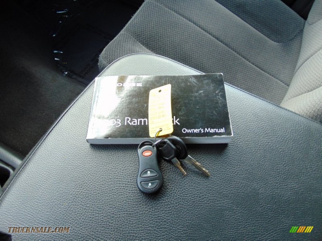 2003 Ram 1500 SLT Quad Cab 4x4 - Patriot Blue Pearl / Dark Slate Gray photo #26