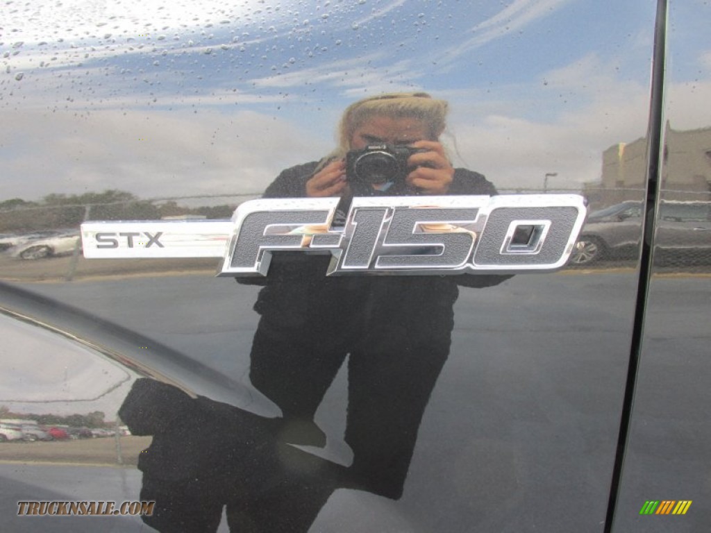 2014 F150 STX SuperCab - Tuxedo Black / Steel Grey photo #14