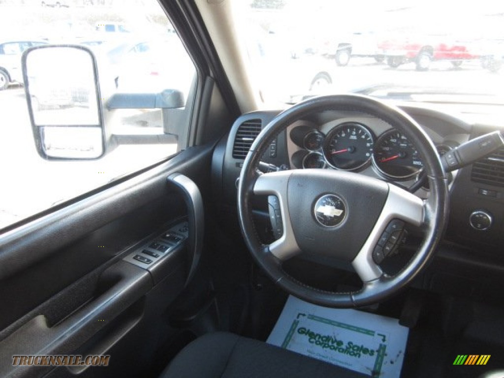 2011 Silverado 2500HD LT Extended Cab 4x4 - Summit White / Light Titanium/Ebony photo #15